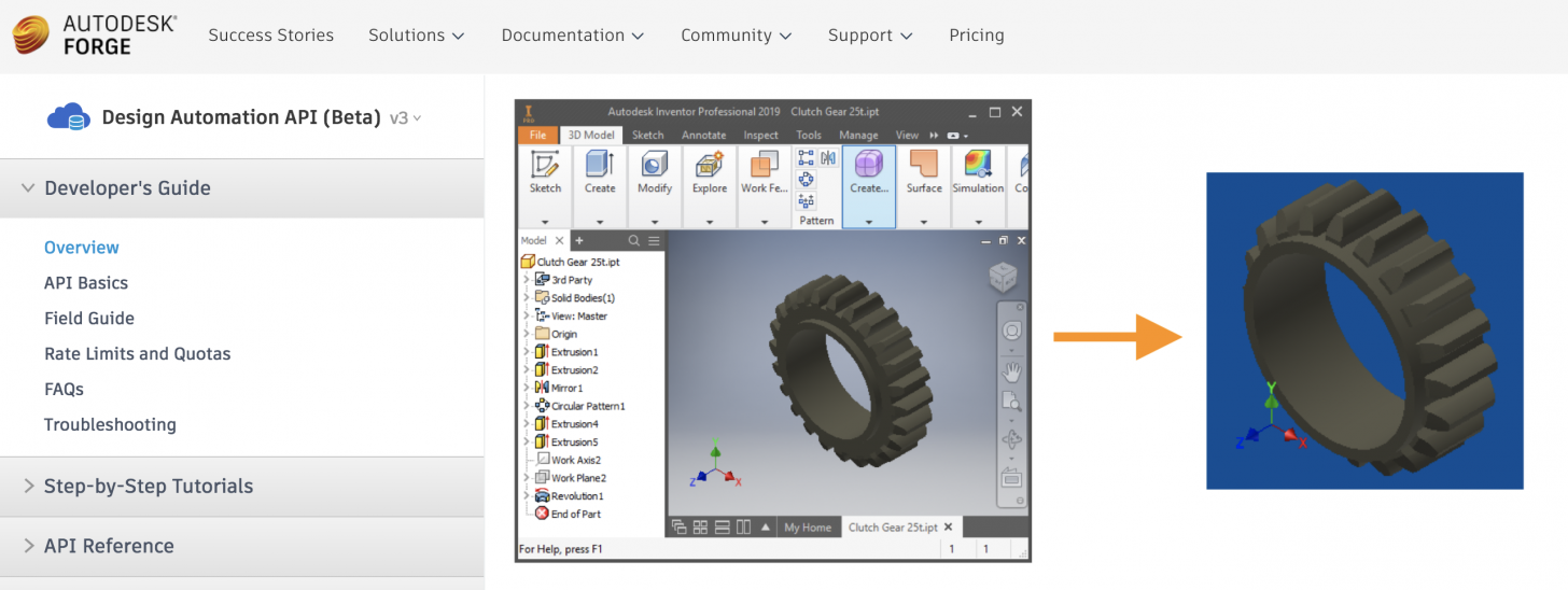 Simple introduction to Design Automation for Inventor