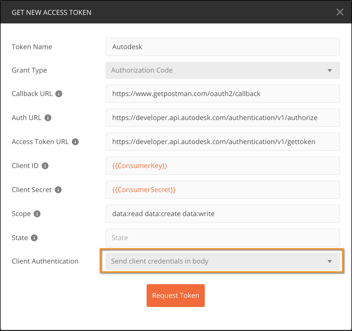 Simplify bearer token auth flow in Postman