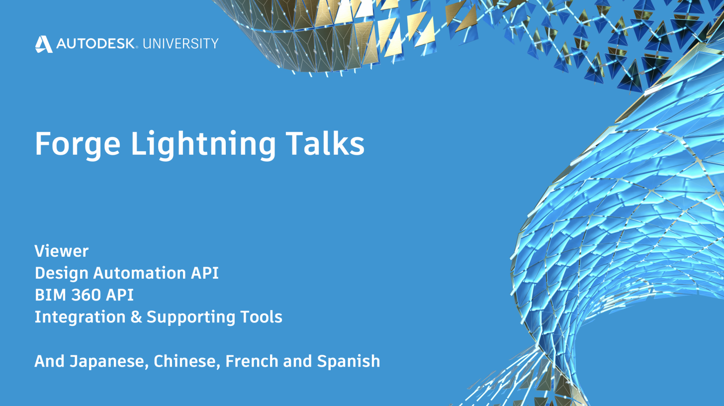 Forge Lighting Talks at AU