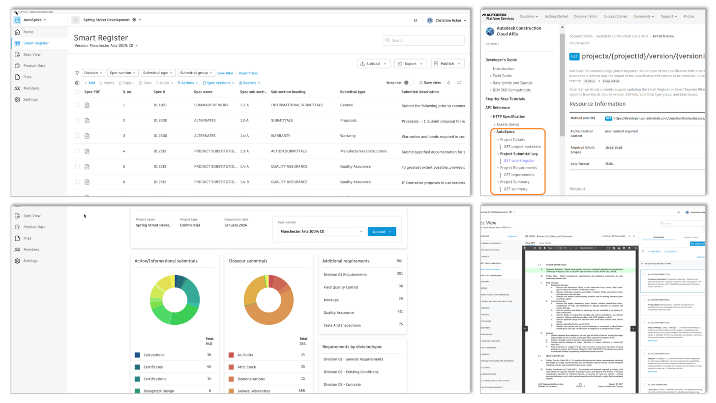 AutoSpecs API in Autodesk Construction Cloud | Autodesk Platform Services