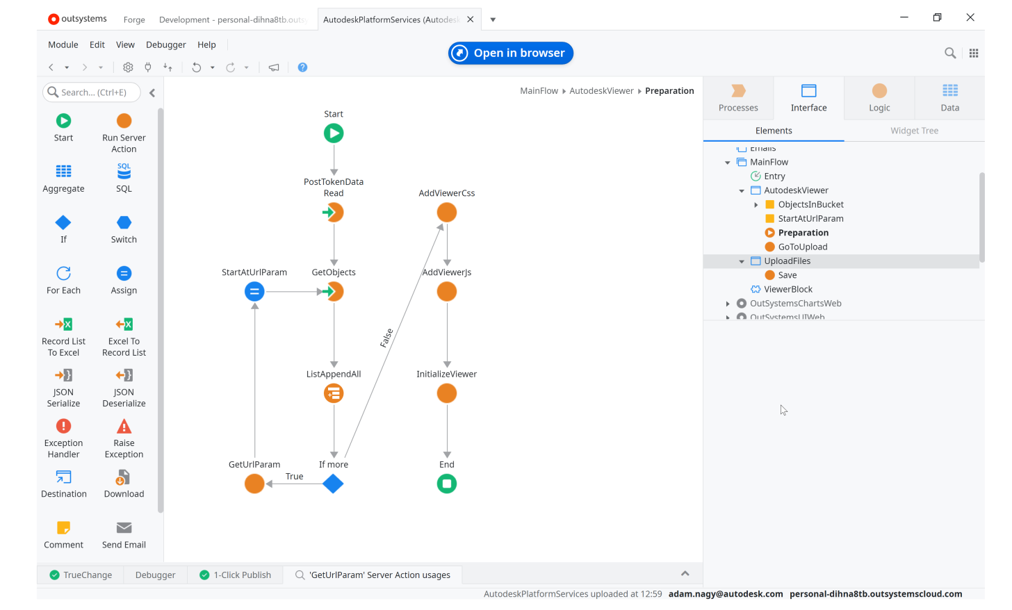 outsystems integration | Autodesk Platform Services