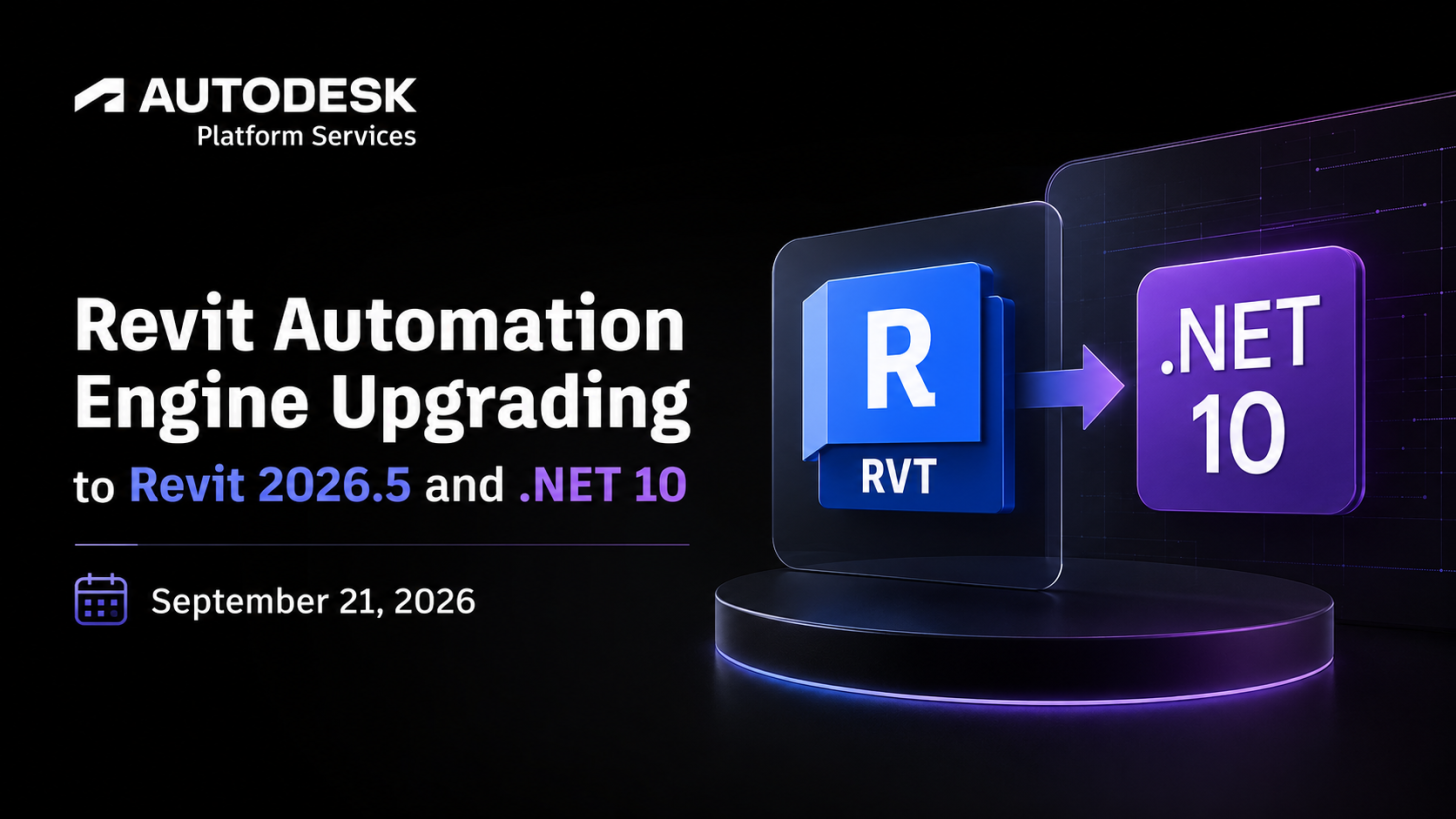 Revit Automation Engine Upgrading