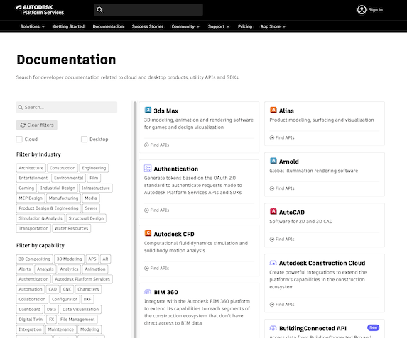 Documentation Landing Page