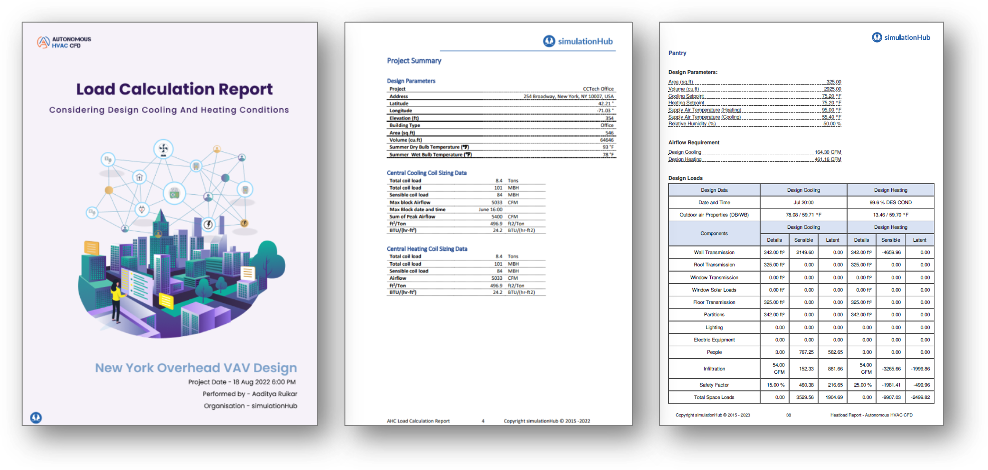 Heat Load Calculations Reports