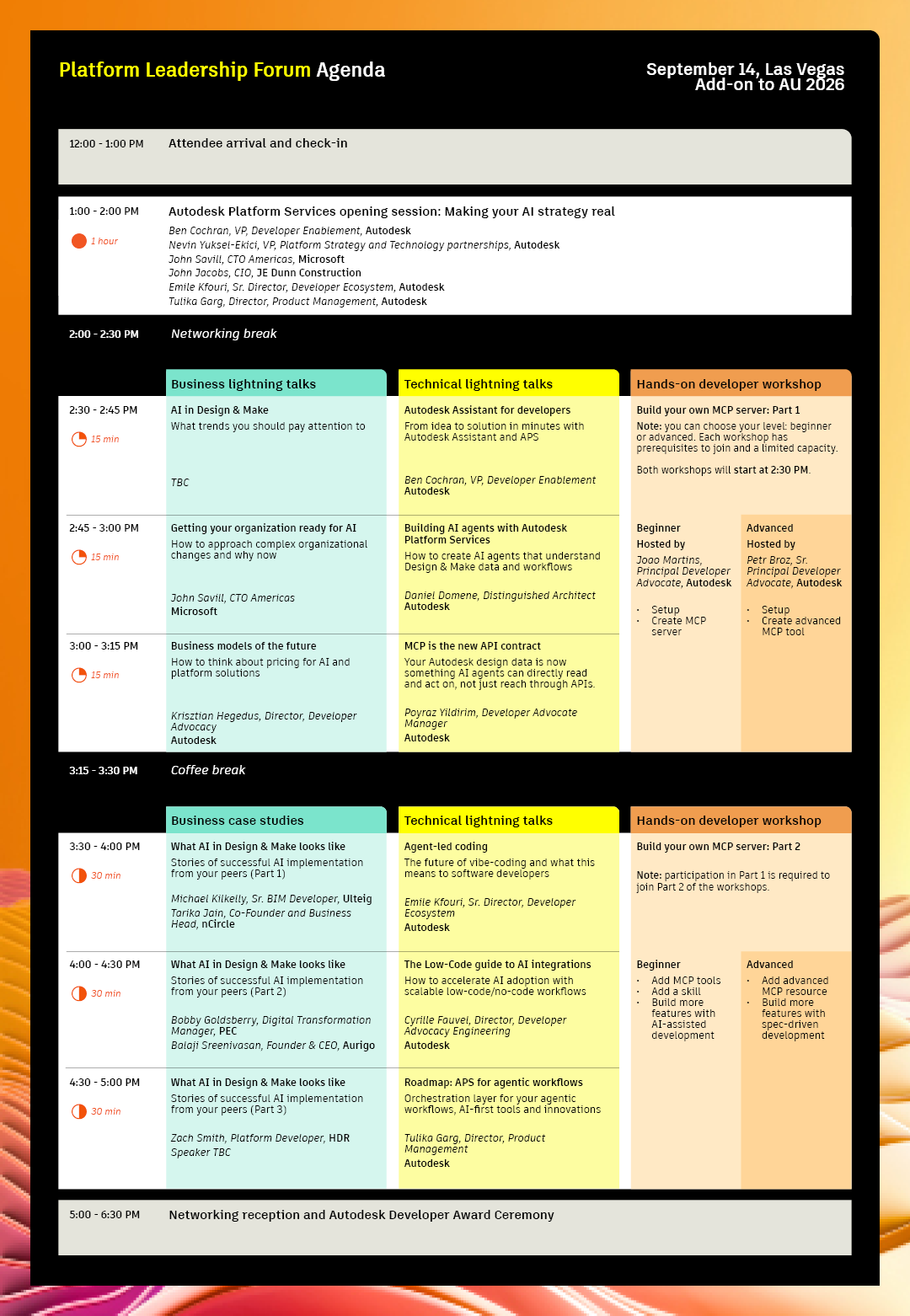 PLF agenda