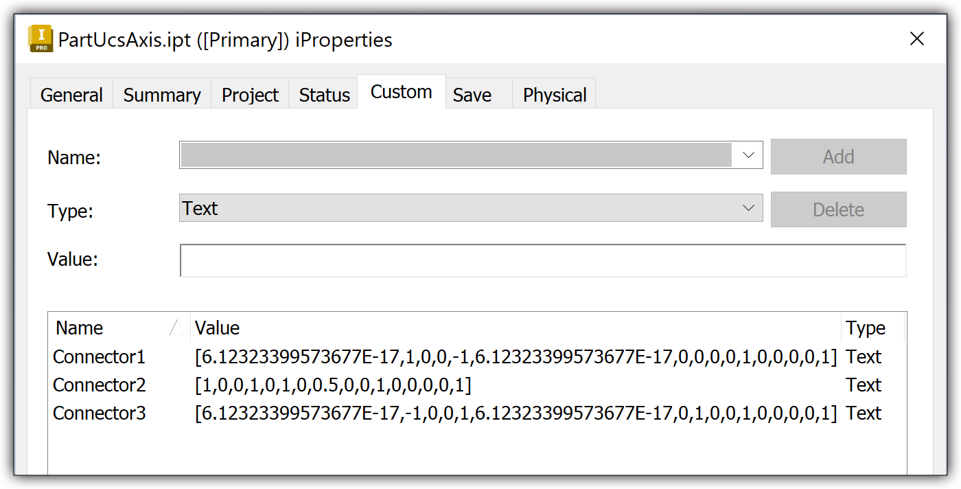 Snap point information in iProperties