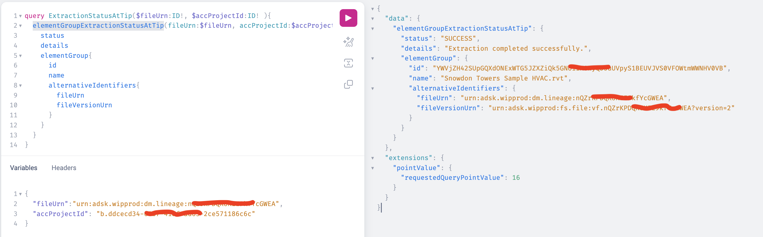 elementGroupExtractionStatusAtTip