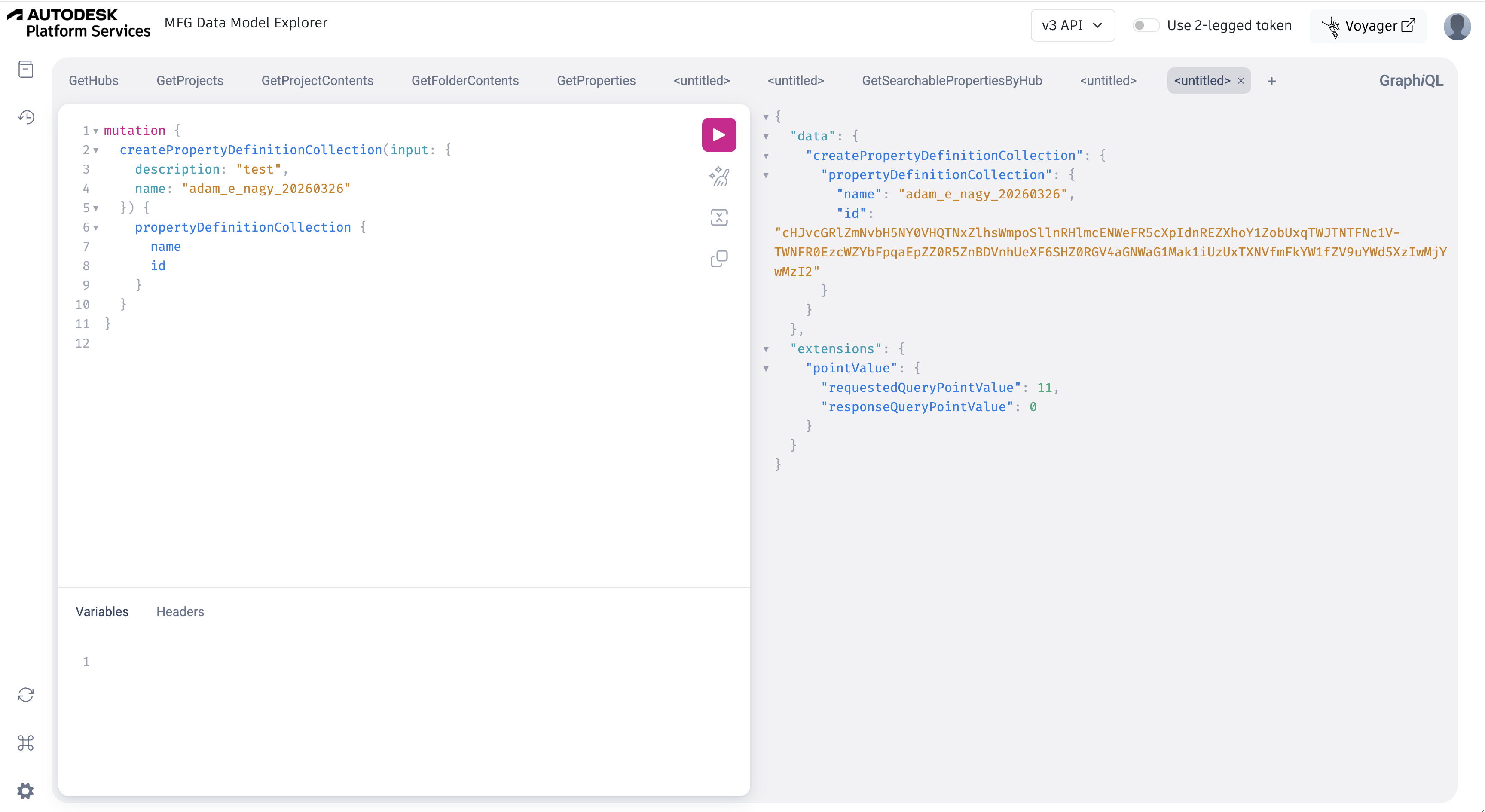 Create property definition collection