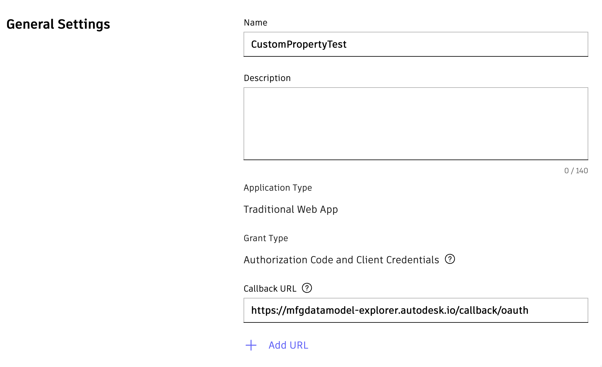APS app Callback URL