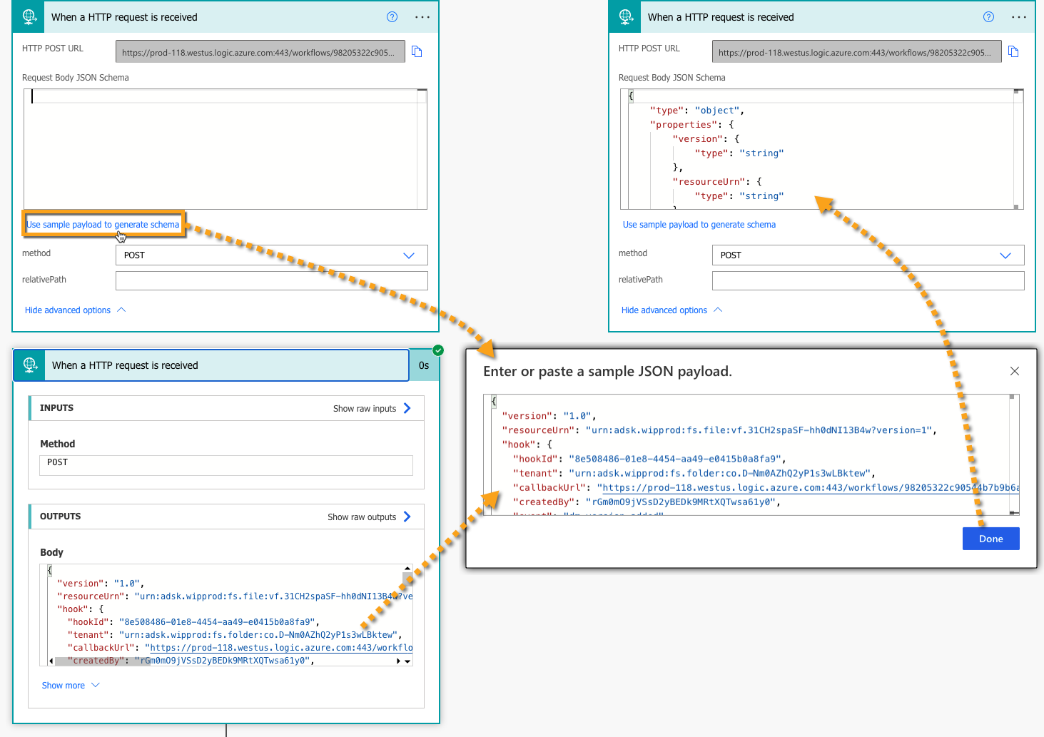 Update schema in trigger