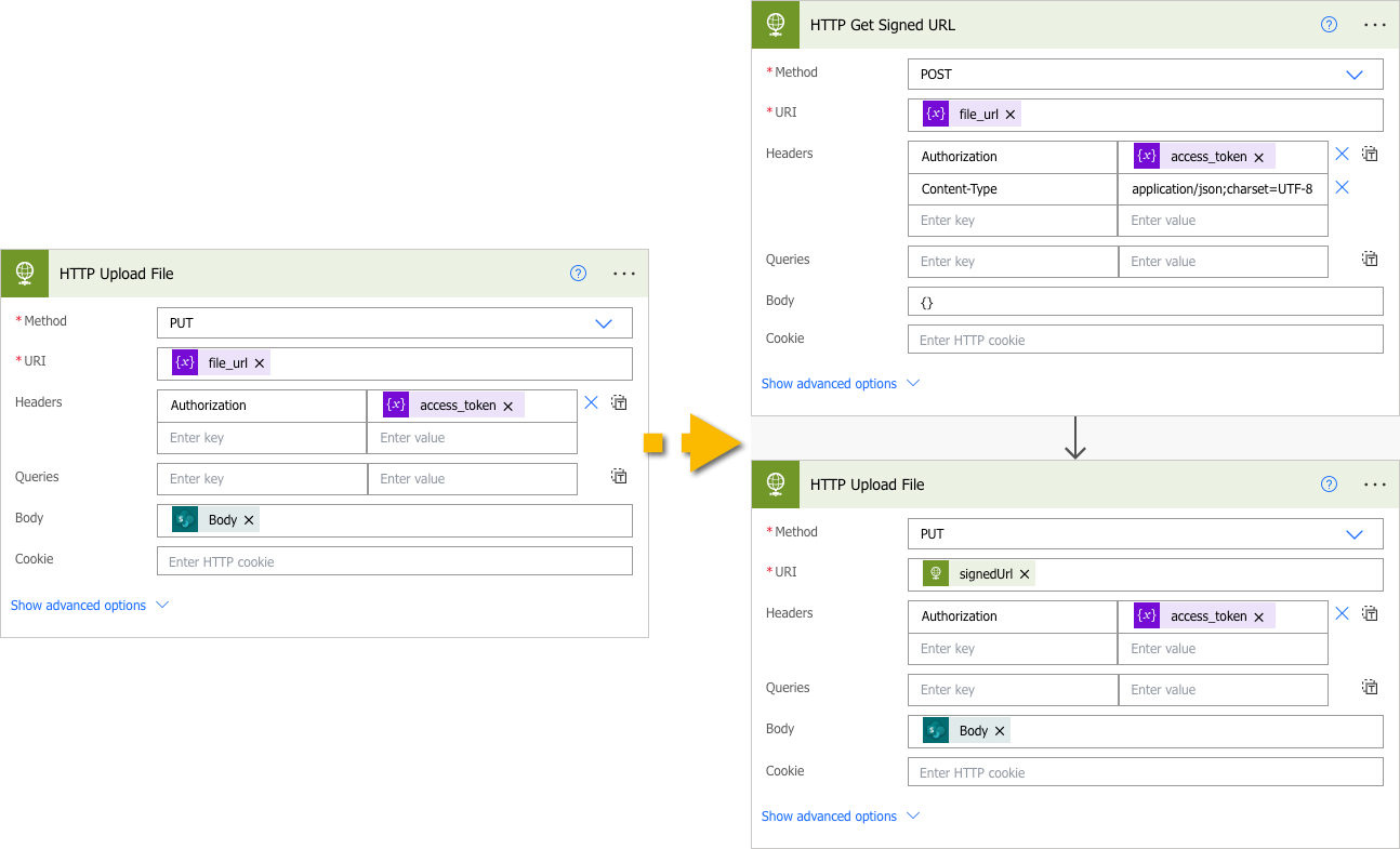 Use signed url endpoint