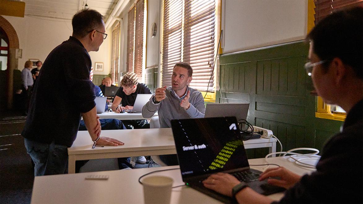 Software developers working
