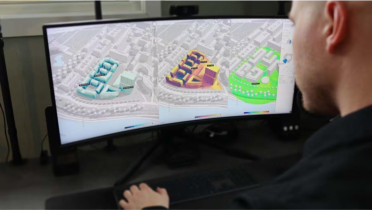 Developer using Autodesk software